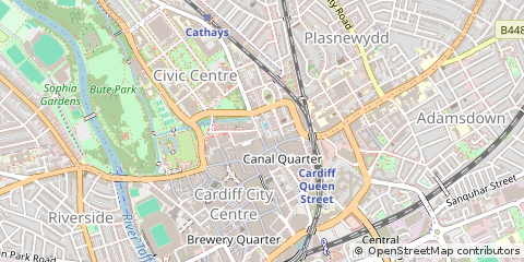 Map of Cardiff