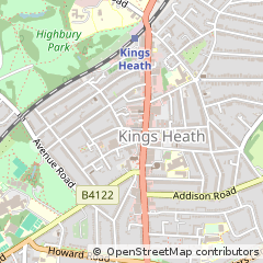 Map of Birmingham, West Midlands