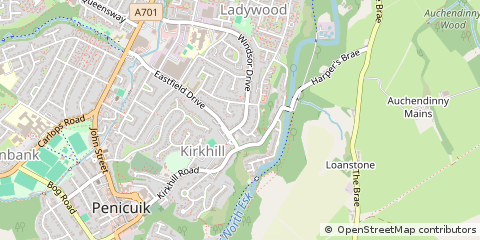 Map of Penicuik