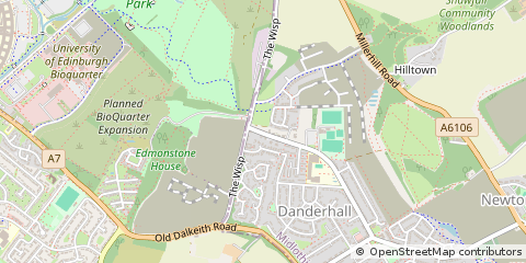 Map of Dalkeith