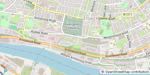 Map of Newcastle Upon Tyne