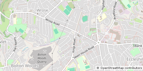 Map of Bradford, West Yorkshire