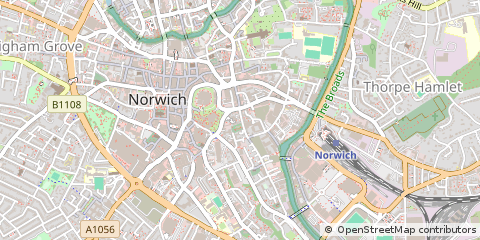 Map of Norwich, Norfolk