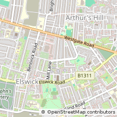 Map of Newcastle Upon Tyne