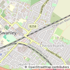 Map of Swanley, Kent