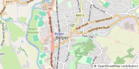 Map of Belper