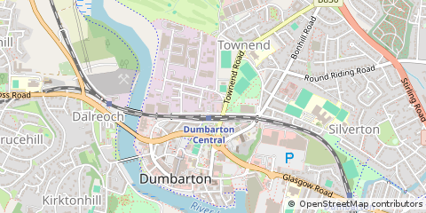 Map of Dumbarton, West Dunbartonshire