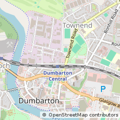 Map of Dumbarton, West Dunbartonshire