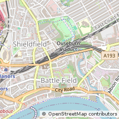 Map of Newcastle Upon Tyne