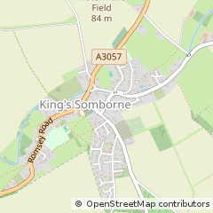 Map of Stockbridge, Hampshire
