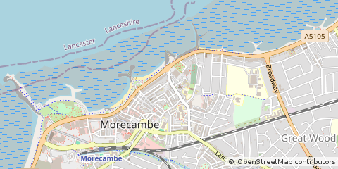 Map of Morecambe, Lancashire