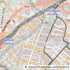 Map of Manchester, Greater Manchester