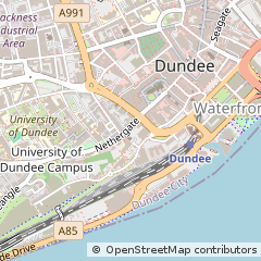 Map of Dundee, Angus