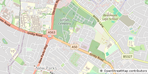 Map of Leicester