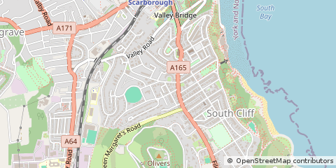 Map of Scarborough, North Yorkshire