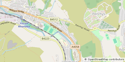 Map of Tonypandy, MID Glamorgan