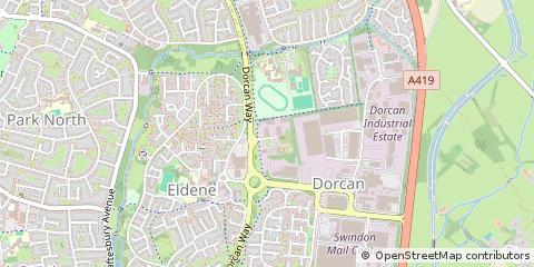 Map of Swindon
