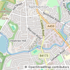 Map of Netherton, West Midlands