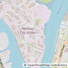Map of Rochester, Kent