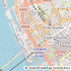 Map of Liverpool, Merseyside