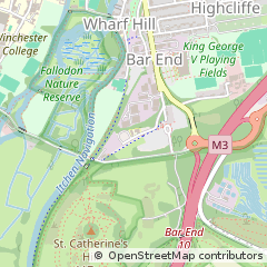 Map of Winchester, Hampshire