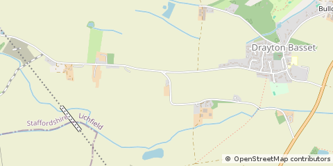 Map of Tamworth, Staffordshire