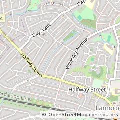 Map of Sidcup, Kent