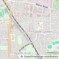 Map of Erith, Kent