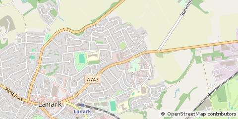 Map of Lanarkshire