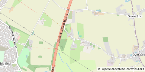 Map of Sutton Coldfield, West Midlands