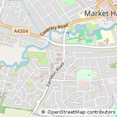 Map of Market Harborough, Leicestershire