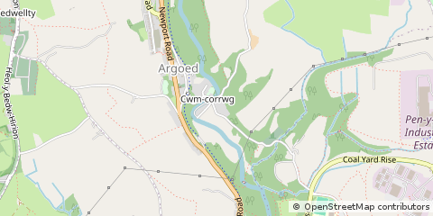 Map of Blackwood, Gwent