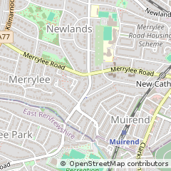 Map of Glasgow, Strathclyde