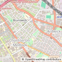 Map of Manchester