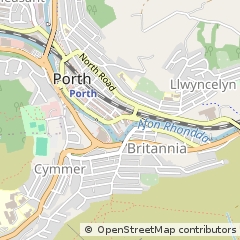 Map of Porth, MID Glamorgan