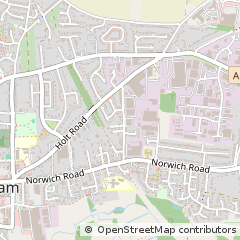 Map of Fakenham, Norfolk