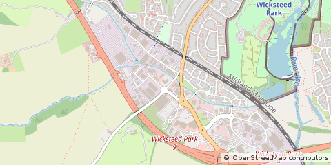 Map of Kettering, Northamptonshire