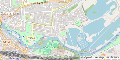 Map of Reading, Berkshire