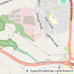 Map of Newcastle Under Lyme, Staffordshire