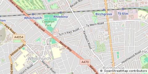 Map of Cardiff