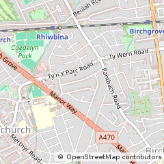 Map of Cardiff