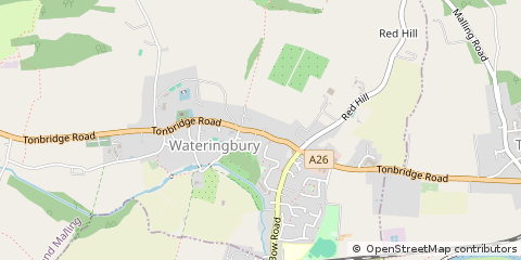 Map of Wateringbury