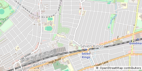 Map of Ilford, Essex