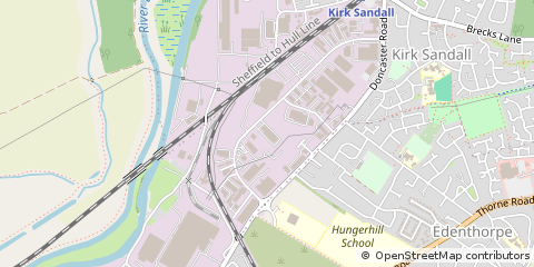 Map of Doncaster, South Yorkshire