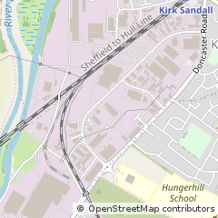 Map of Doncaster, South Yorkshire