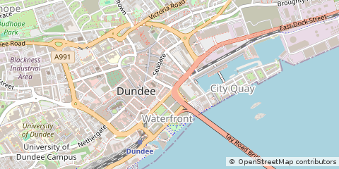 Map of Dundee, Angus