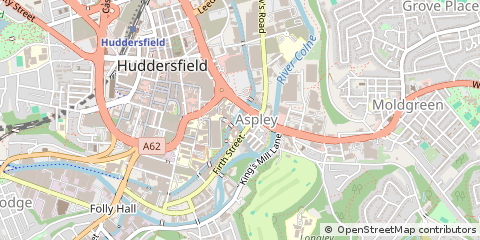 Map of Huddersfield