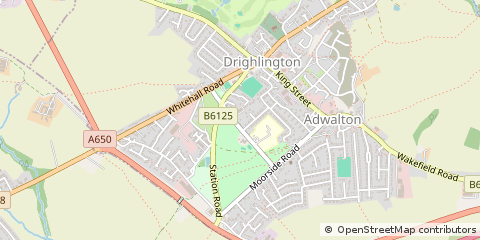 Map of West Yorkshire