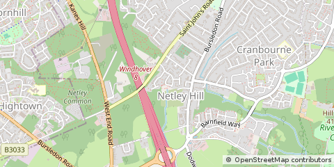 Map of Southampton, Hampshire