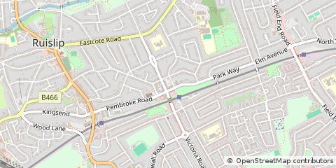 Map of Ruislip, London